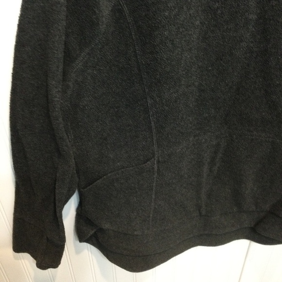 Xersion Dark Gray Fleece Slip Over Pockets in Front Tailored Comfy Size XL - Picture 5 of 8